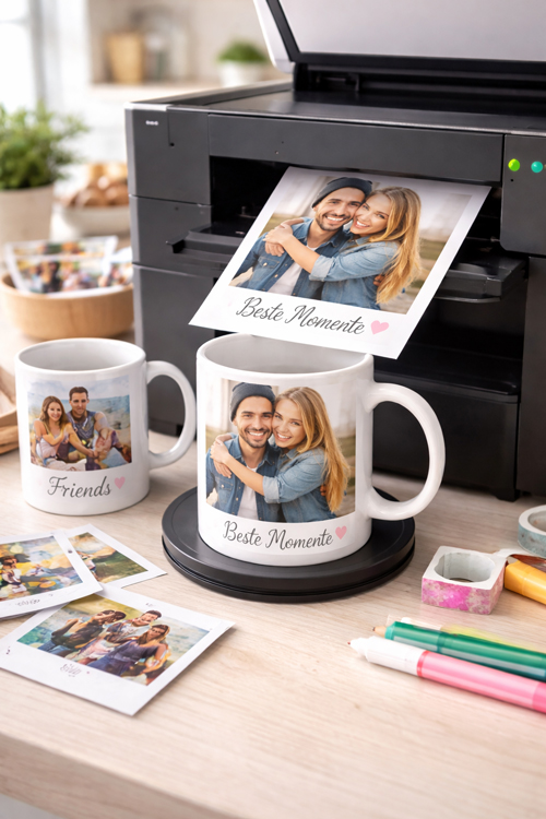 Fototasse individuell mit eigenem Foto und Text bedrucken