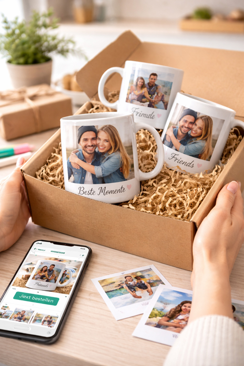 Fototassen bestellen – persönliche Tassen mit Foto individuell gestalten