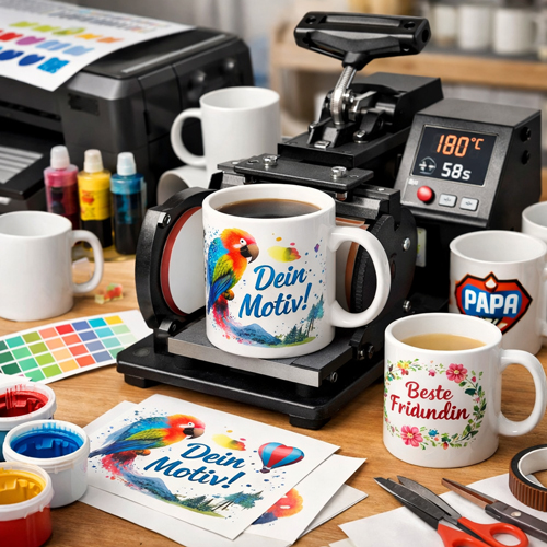 Individuell bedruckte Fototassen mit eigenen Fotos, Motiven und Texten